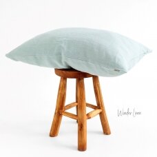 Blue Lace Linen Pillowcase