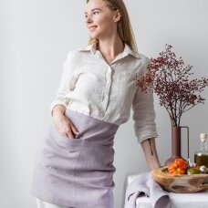 Dusty Lilac Linen Cafe Apron