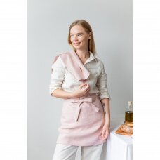 Dusty Rose Linen Cafe Apron