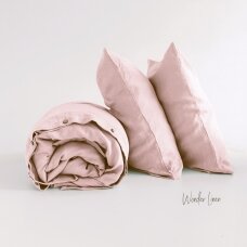 Dusty Rose Linen Duvet Cover Set