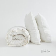 Ivory Linen Duvet Cover Set