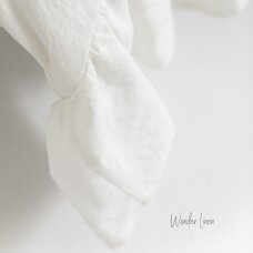 Ivory Linen Pillowcase With Ruffle