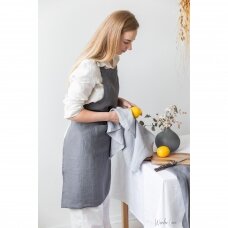 Light Gray Linen Tea Towel