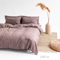 Mauve taupe Linen Pillowcase