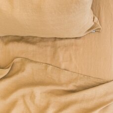 Mustard Linen Flat Sheet