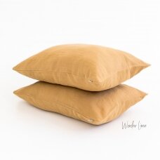 Mustard Linen Pillowcase