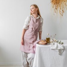 Woodrose Linen Bib Apron